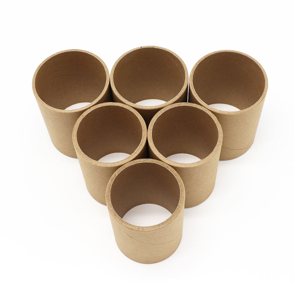 Boîte de tube de cylindre de carton d'emballage de papier rond personnalisé, tube de papier kraft en gros