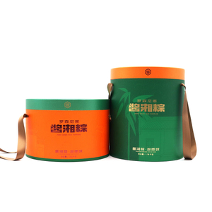 Design de luxe impression Mooncake Dumplings gâteau d'anniversaire fête gâteau cylindre conteneur rond papier emballage cadeau papier emballage