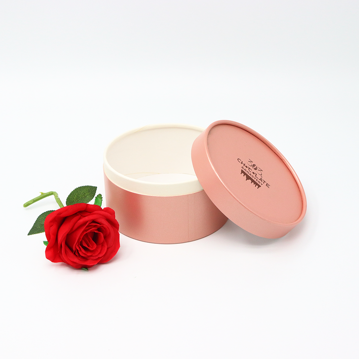 Emballage fait sur commande écologique de tube de boîte de cylindre de carton d'emballage de catégorie comestible pour le chocolat de biscuit de gâteau de pain