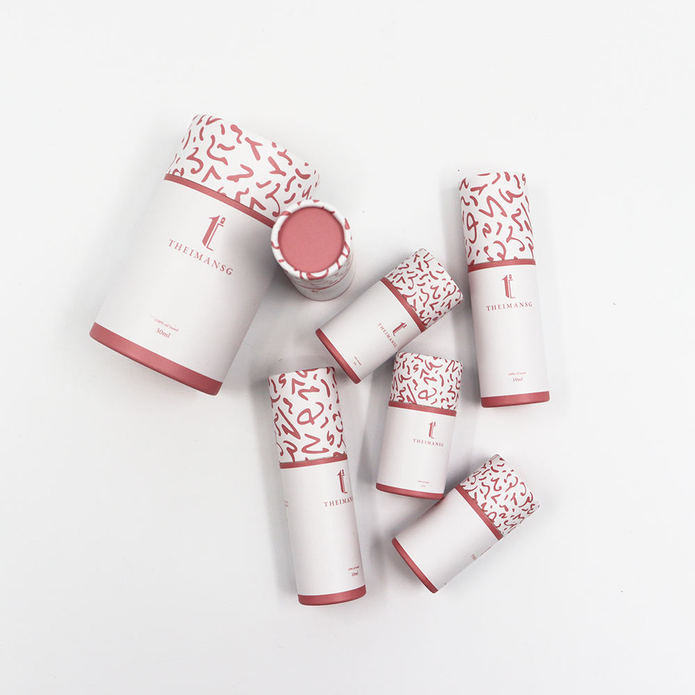 La boîte cosmétique biodégradable de cylindre de carton de luxe faite sur commande disparaissent l'impression manipulant l'emballage de tube de papier