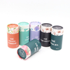 Boîte écologique de cylindre de carton de catégorie comestible avec l'emballage de tube de papier de couverture en métal pour le thé de café de noix