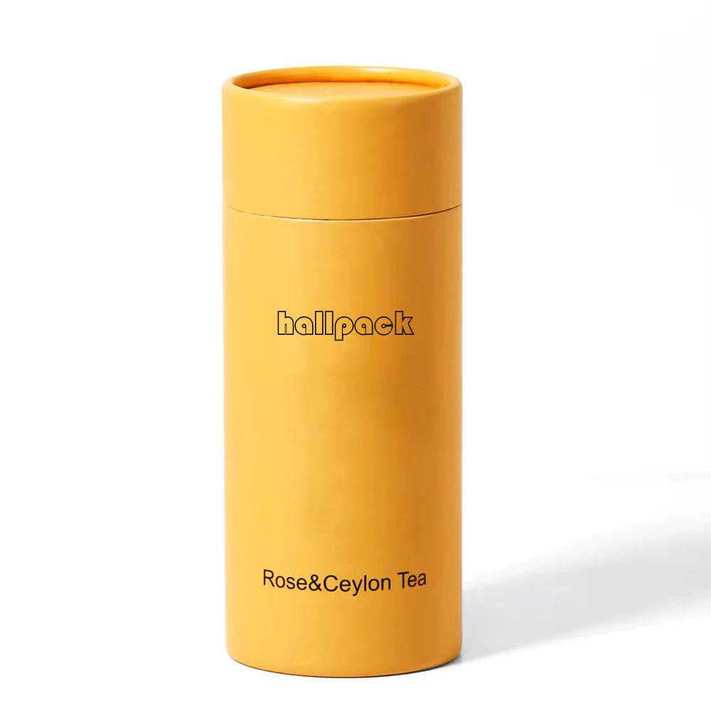 Tube fait sur commande de papier d'avoine de grain de café de récipient de poudre de carton de cylindre pour l'emballage de papier de catégorie comestible