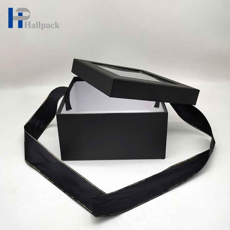 Boîte de papier transparente de parfum à moindre coût, vente en gros d'usine