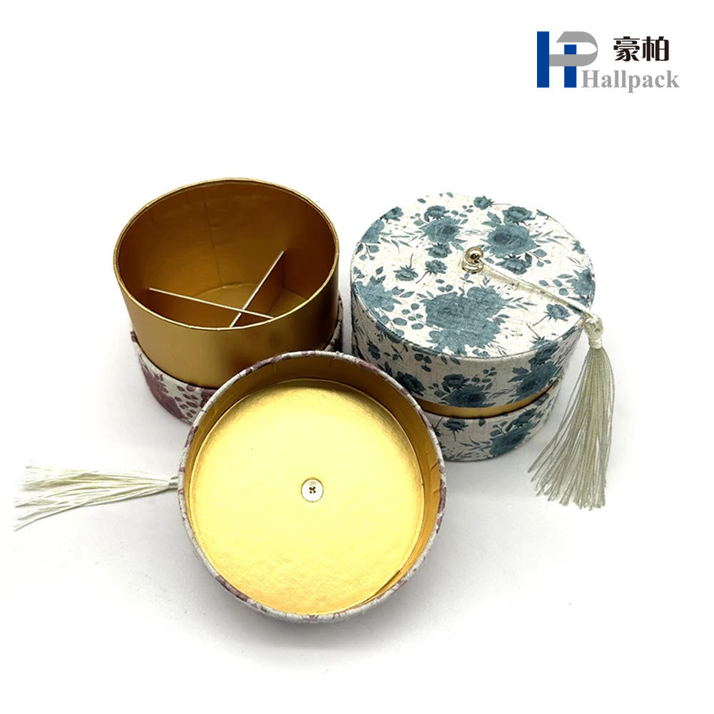Ensemble de boîtes de roses en daim préservées, emballage en carton pour fleurs, papier de forme ronde rigide biodégradable personnalisé
