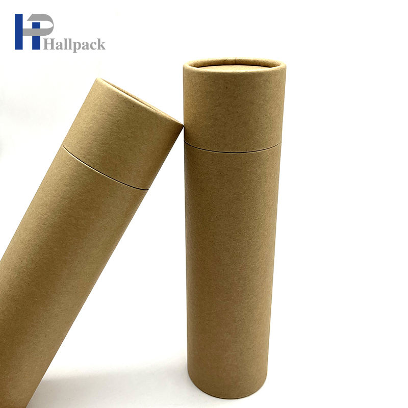 Tube de papier de remplissage de baume de papier d'art de tube de papier rond de Brown Kraft