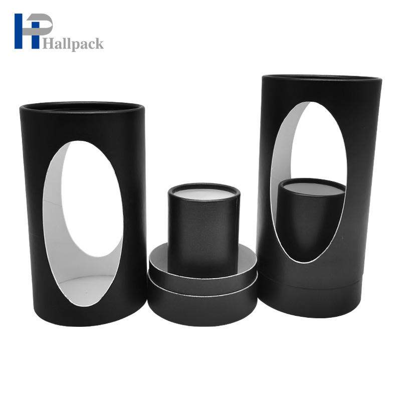 Tube de papier d'affiche de gelée noire de fenêtre de grand tube de papier personnalisé