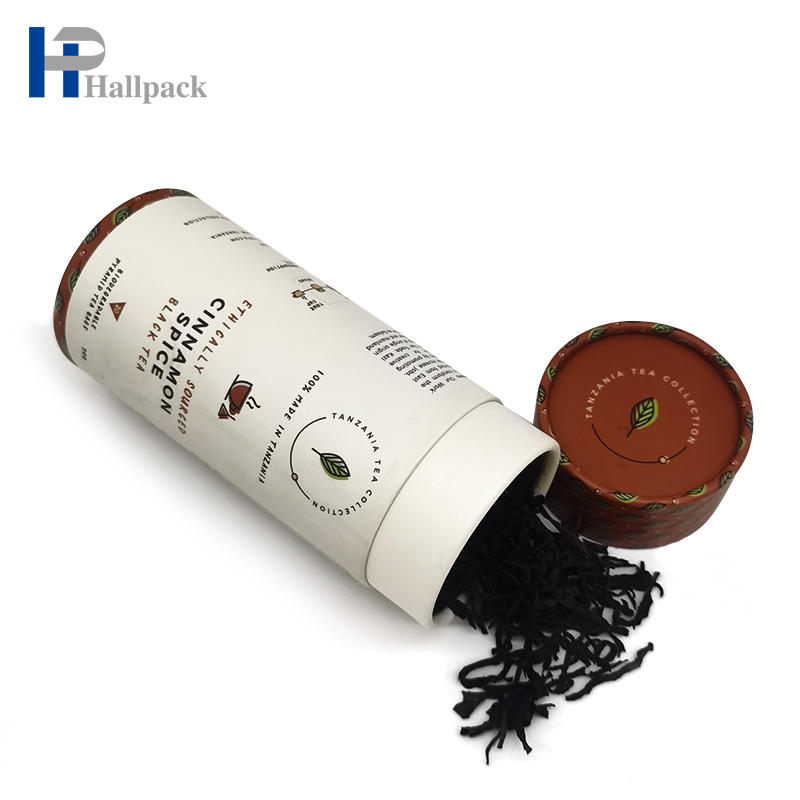 Tube de papier de biscuit de bouteille de pot en verre cosmétique de marque privée de suppléments