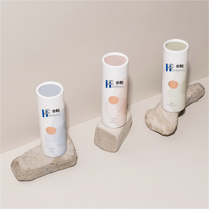 Recycler le tube de papier de rouge à lèvres déodorant de qualité alimentaire pousser le tube de papier