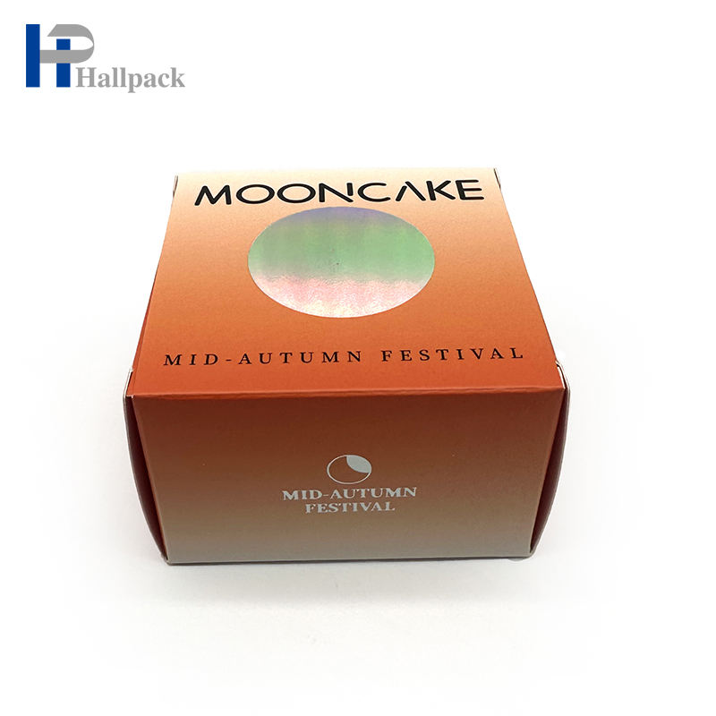 Boîte de papier pliante imprimée personnalisée en gros boîte de papier d'emballage Mooncake