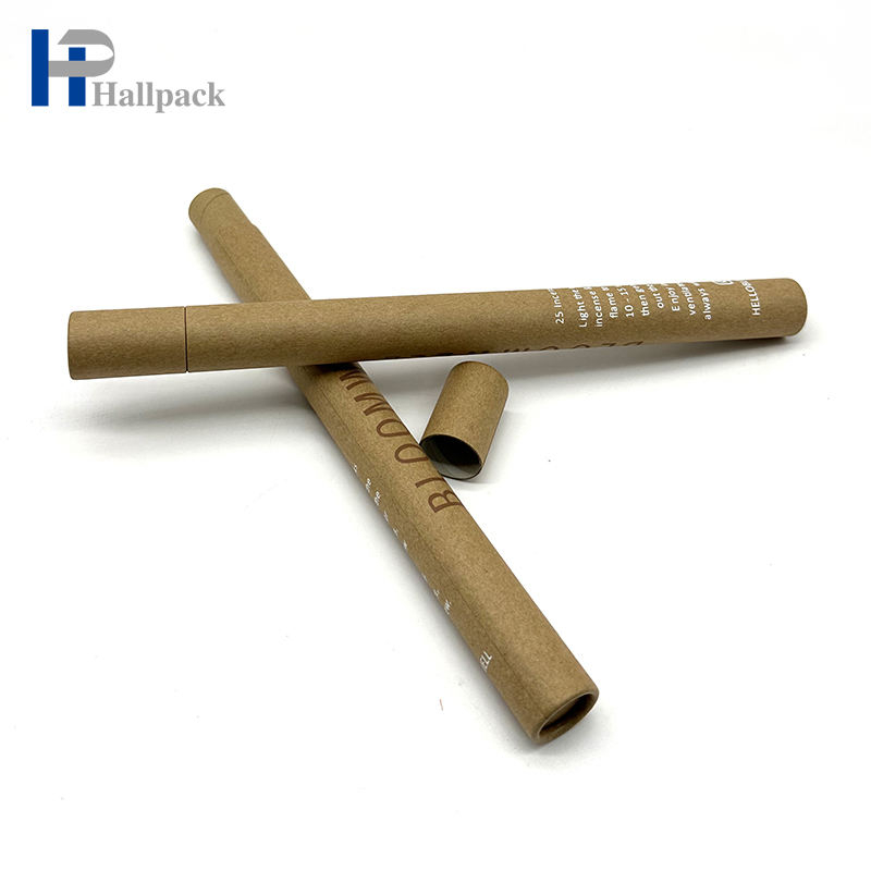 Emballage long de tube de papier de cylindre de bande d'aromathérapie de tube de papier avec le couvercle