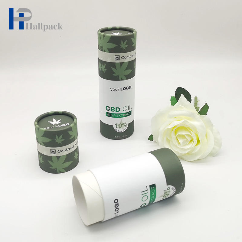 Tube en papier biodégradable emballage d'huile essentielle