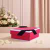 Petite boîte-cadeau de luxe pour bonbons de mariage, boîte rigide à paillettes avec feuille d'or, stratification mate et manipulation d'impression disparaissant