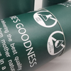 Tube de papier d'emballage de bouteille d'huile d'essence de tube de papier cosmétique rond vert