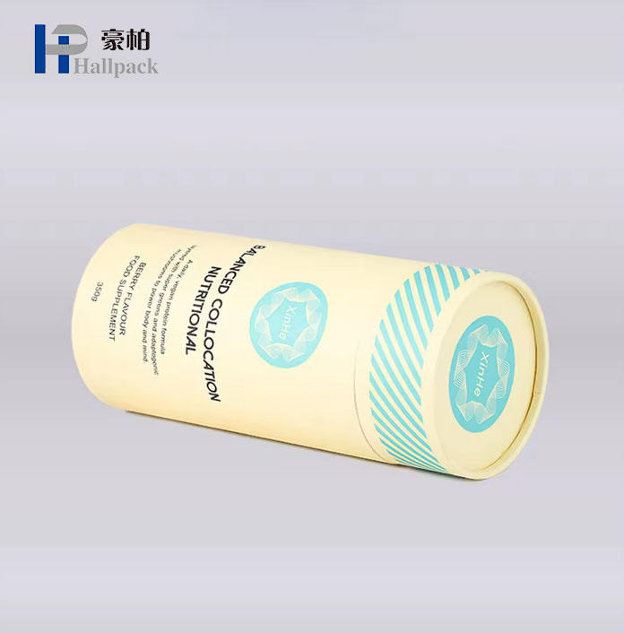 Conteneur de cylindre de carton de catégorie comestible d'emballage de tube de papier pour l'emballage de boîte ronde de thé