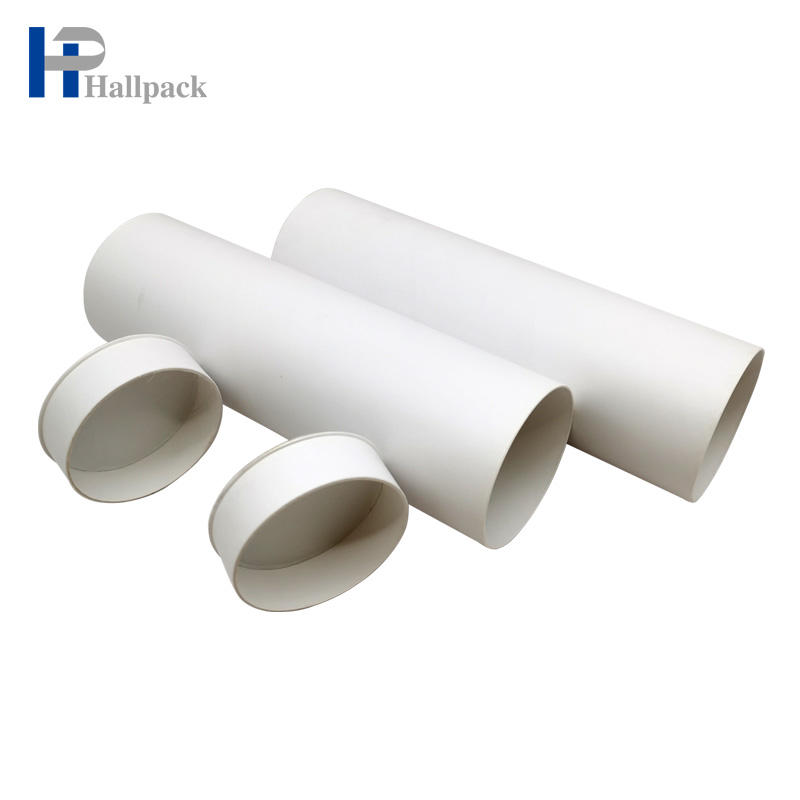Tube blanc de papier d'emballage aucun tube cosmétique de papier de carton d'impression