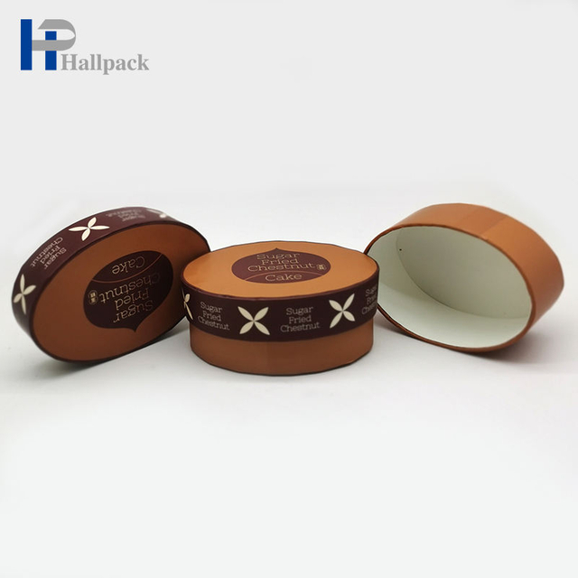 Tube de papier ovale de tube de papier d'emballage de qualité alimentaire biodégradable de vente chaude