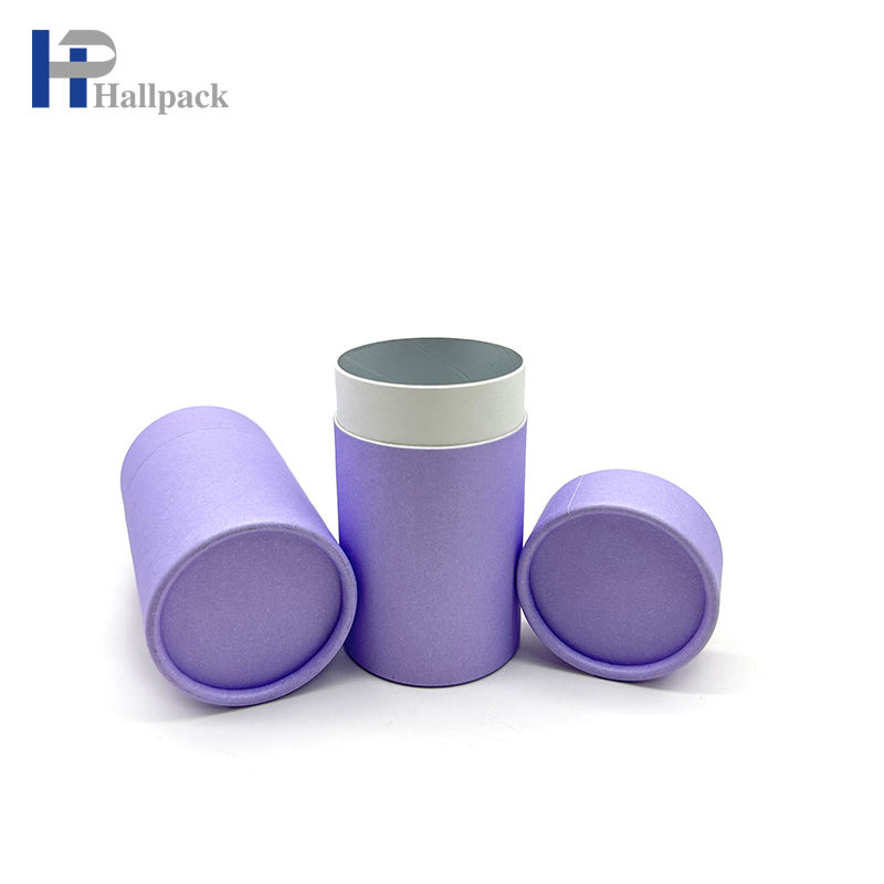 Boîte ronde en carton biodégradable personnalisée en papier d'aluminium, Tube d'emballage en papier de qualité alimentaire, Tube d'emballage en papier pour thé, café et biscuits