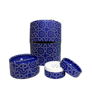 Hallpack a personnalisé la boîte ronde de tube pour l'emballage cosmétique de cylindre de papier de paquet cosmétique de poudre sèche