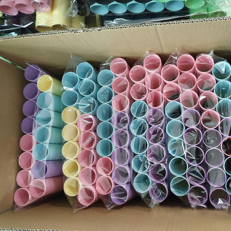 Tubes en rouleau de papier artistique bricolage biodégradables, écologiques et personnalisables, Tubes artisanaux en papier colorés fabriqués à la main