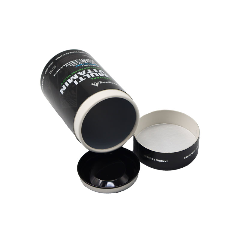 Capsules biodégradables respectueuses de l'éco-pilule peut tube en papier alimentaire protéine poudre.