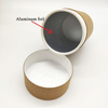 Emballage adapté aux besoins du client de boîte de tube rond emballé par carton de catégorie comestible de conception pour le thé de café d'écrous