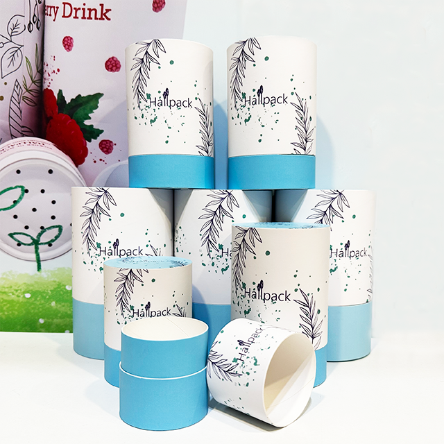 Hallpack – emballage en papier Kraft écologique à bord plat, pour bougies, Puzzle de mode, emballage artisanal en Tube en carton
