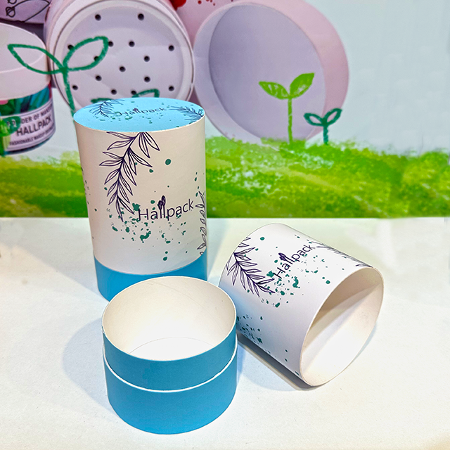 Hallpack – emballage en papier Kraft écologique à bord plat, pour bougies, Puzzle de mode, emballage artisanal en Tube en carton