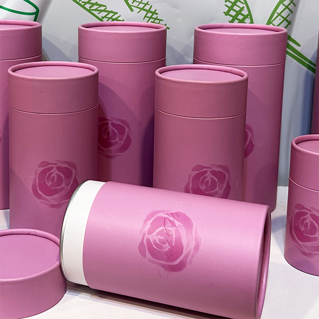Emballage facile à décoller personnalisé biodégradable Hallpack pour l'emballage de cylindres de papier de café, de thé et de chocolat