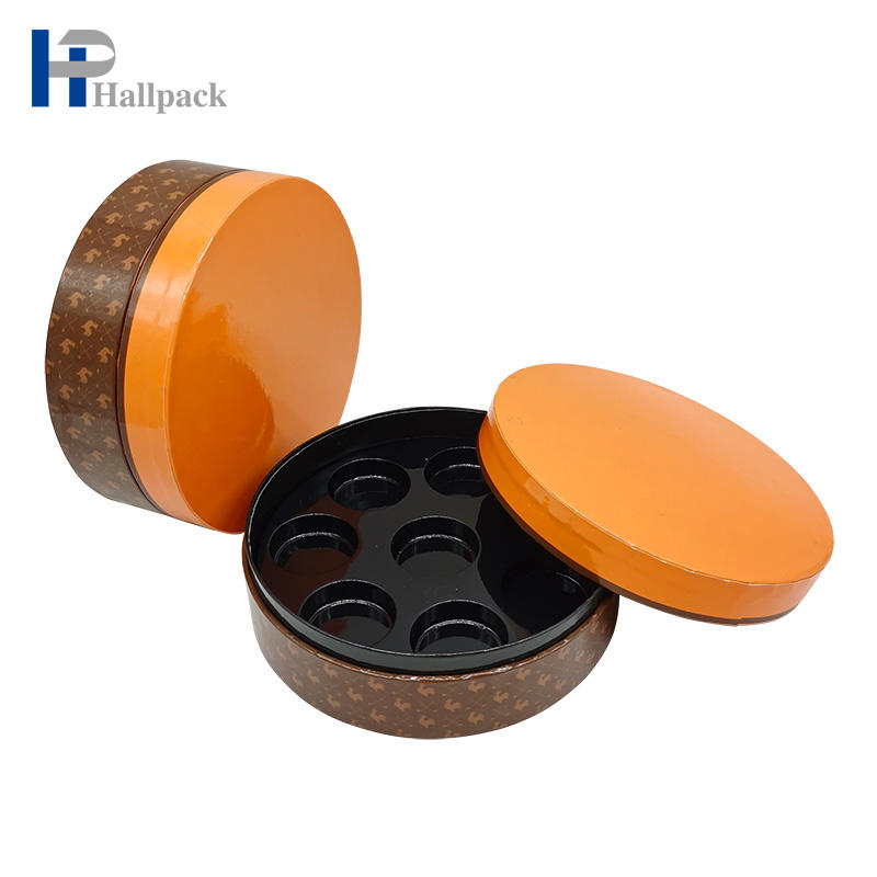 Tube de papier de cylindre en carton personnalisé pour gâteau au chocolat, emballage en tube de papier de qualité alimentaire