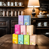 Boîte d'emballage de marque personnalisée pour café, thé, bougie, savon, cosmétiques, emballage de vente au détail avec logo imprimé