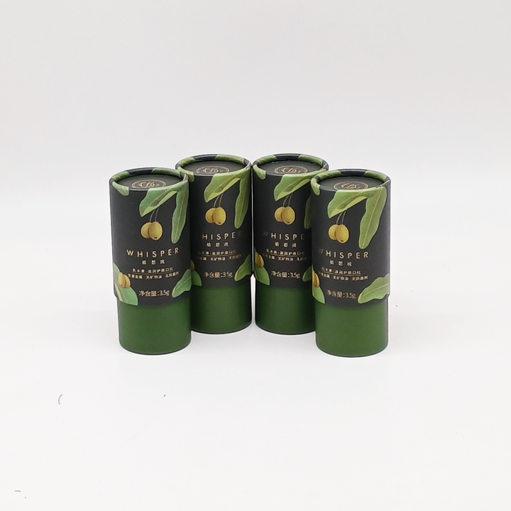 Matériau recyclé biodégradable, impression personnalisée, cylindre en carton dur Kraft, emballage en Tube de papier EVA Neto, huile essentielle