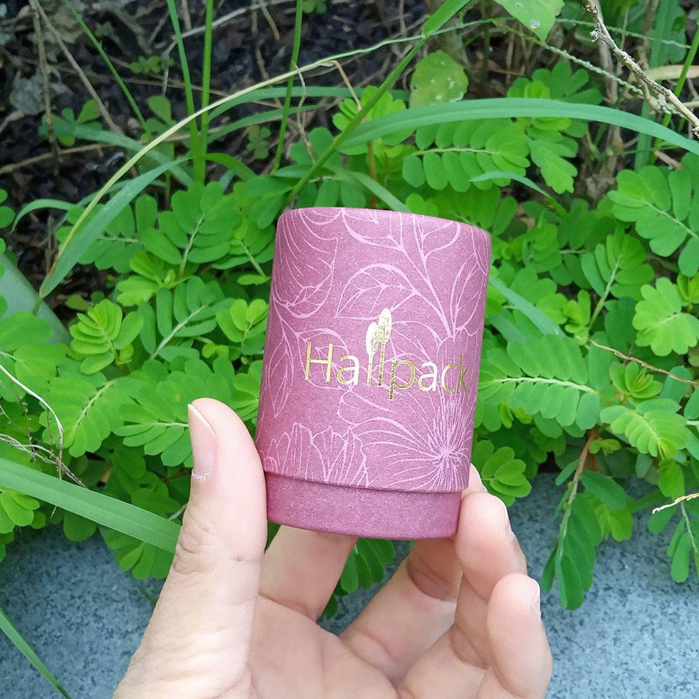 Tube de papier de thé de bougie noire de carton de cylindre du carton 100% recyclé kraft emballage de boîte ronde de carton avec la taille faite sur commande
