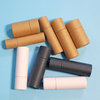 Tube de noyau de papier Kraft brun Tube d'emballage en papier Tube d'emballage de baume à lèvres en papier blanc biodégradable Deadorant brillant à lèvres Push Up
