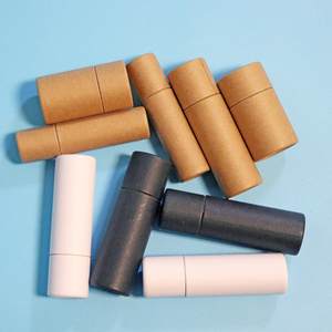 Tube de noyau de papier Kraft brun Tube d'emballage en papier blanc biodégradable Deadorant brillant à lèvres Push Up papier baume à lèvres Tube d'emballage