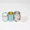 Boîte faite sur commande écologique de cylindre de carton de catégorie comestible avec l'emballage de tube de papier de couverture en métal pour le thé de café de noix