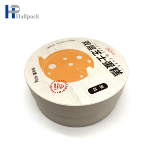 Emballage adapté aux besoins du client de tube de papier emballé par boîte de cylindre de carton de catégorie comestible écologique de conception pour le gâteau au chocolat de biscuit