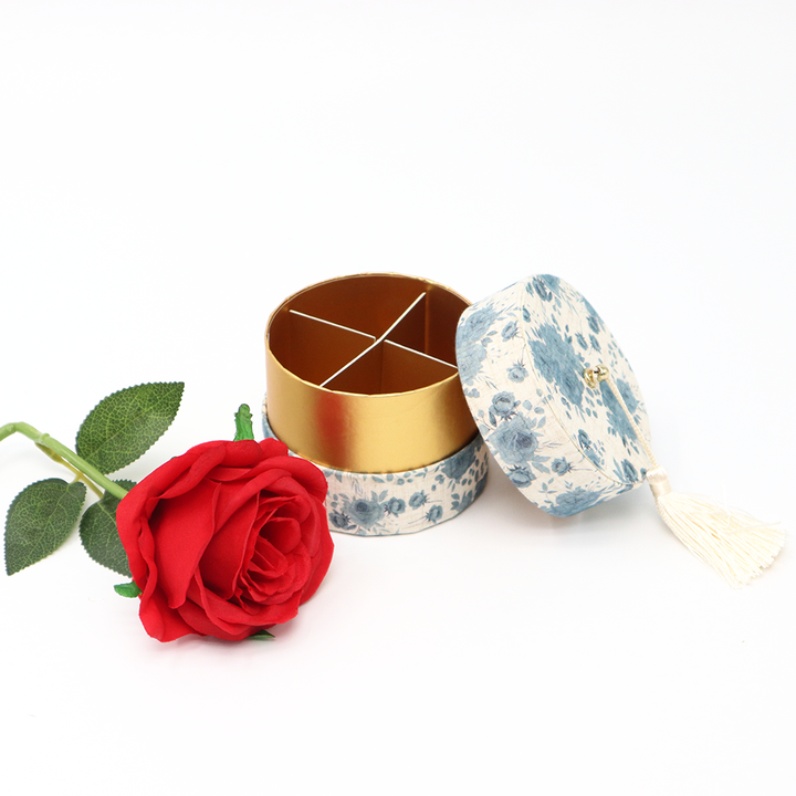 Boîte cylindrique en carton pour bijoux de luxe, emballage en Tube de papier pour montre, pierres précieuses, boucles d'oreilles, Bracelet, collier, bague
