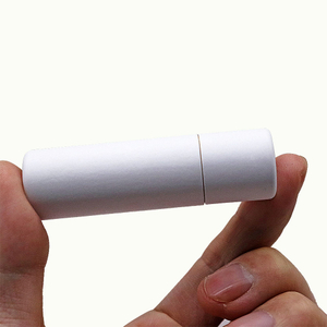 Tube d'emballage en papier blanc, noyau de Tube en papier Kraft de 0.4oz, biodégradable, brillant à lèvres, Push Up, Tube de baume à lèvres
