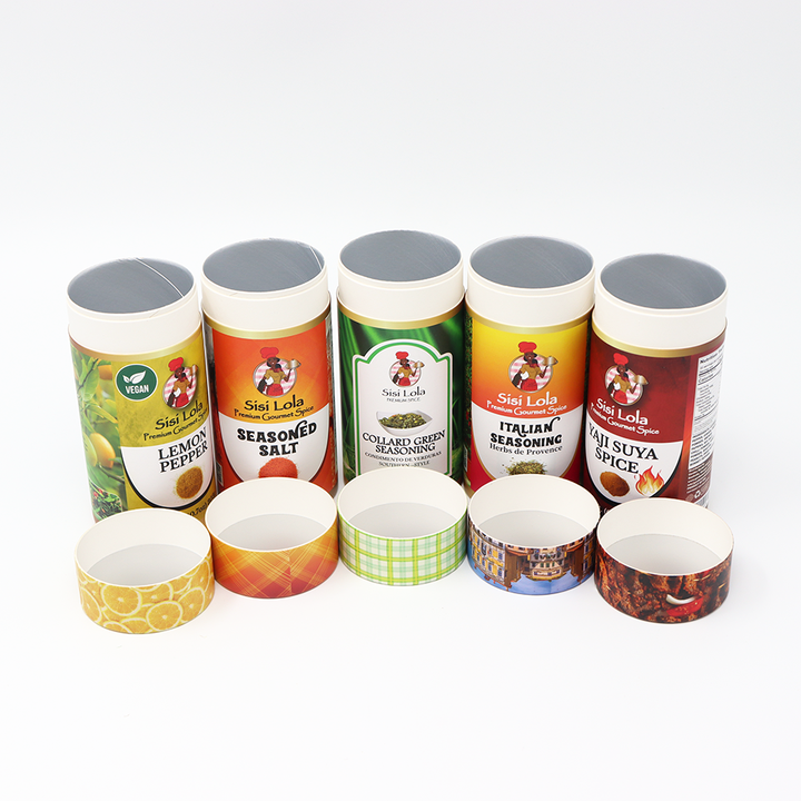 Emballage fait sur commande écologique de tube de papier de boîte de cylindre de carton de catégorie comestible pour l'épice gastronomique de la meilleure qualité de nutrition