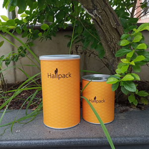 Boîte de tube de papier d'emballage de cylindre de carton d'impression de logo fait sur commande recyclé en gros avec la bougie longue de café de thé de fer de couvercle