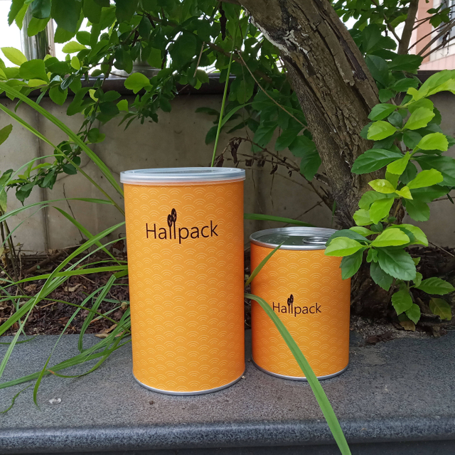 Boîte de tube de papier d'emballage de cylindre de carton d'impression de logo fait sur commande recyclé en gros avec la bougie longue de café de thé de fer de couvercle