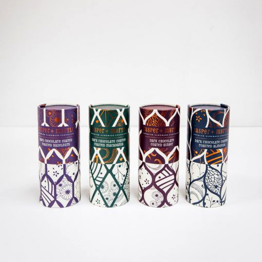 Emballage de tube qui respecte l'environnement de tube de carton rond d'impression adapté aux besoins du client pour l'emballage biodégradable de tube d'artisanat de café de chocolat