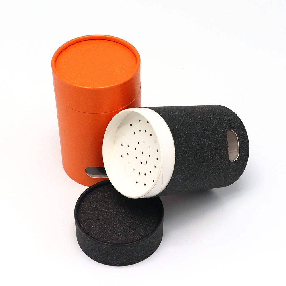 Tubes de carton réutilisés par texture de papier tissée par tube de tamis de papier pour la nourriture de poudre