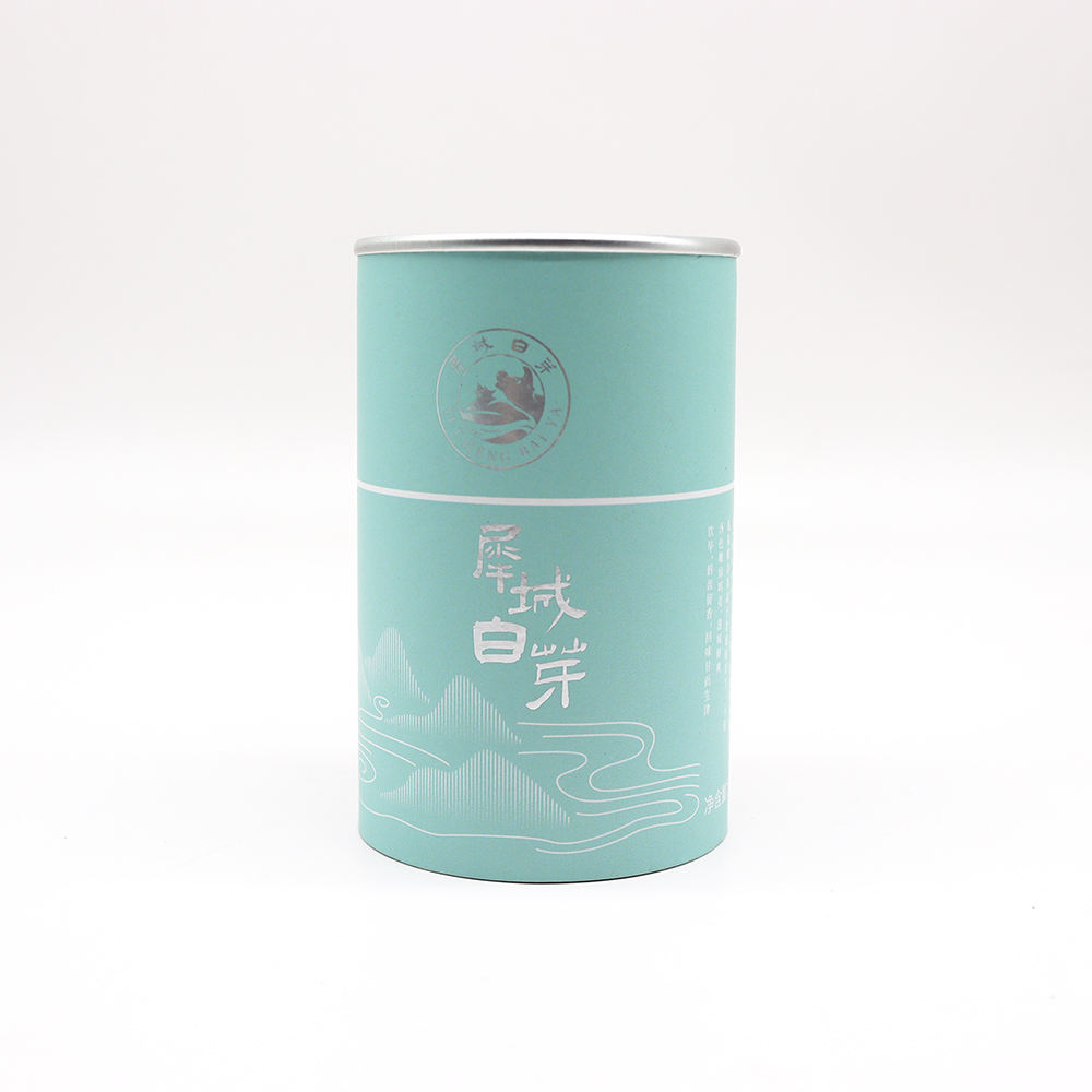 Le thé circulaire d'emballage écologique a imprimé des boîtes de tube de logo a adapté la boîte-cadeau adaptée aux besoins du client de cylindre de papier de conception