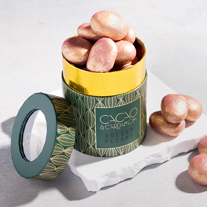 Emballage de tube biodégradable de prix usine Hallpack pour le café Emballage de tube de papier personnalisé écologique pour les biscuits au chocolat