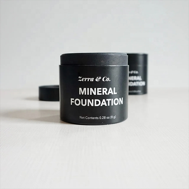 Tube de papier de cylindre d'emballage de poudre libre recyclable pour l'emballage cosmétique de poudre d'épice de poudre de protéine avec le dispositif trembleur