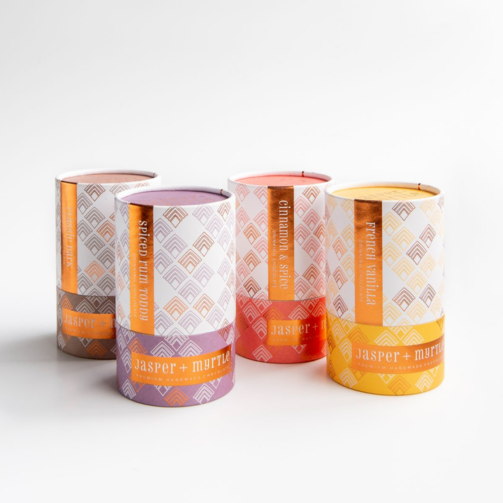 Emballage de tube biodégradable de haute qualité pour le thé café chocolat emballage de tube de papier personnalisé de qualité alimentaire boîte de tube écologique