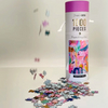 Boîte à tubes ronds à impression personnalisée, emballage en papier Kraft écologique pour bougies, Puzzle de mode, emballage en tubes en carton artisanal