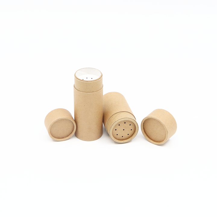 Emballage fait sur commande écologique de tube de papier de boîte de cylindre de carton de catégorie comestible avec le dispositif trembleur de tamis pour l'épice gastronomique de condiments