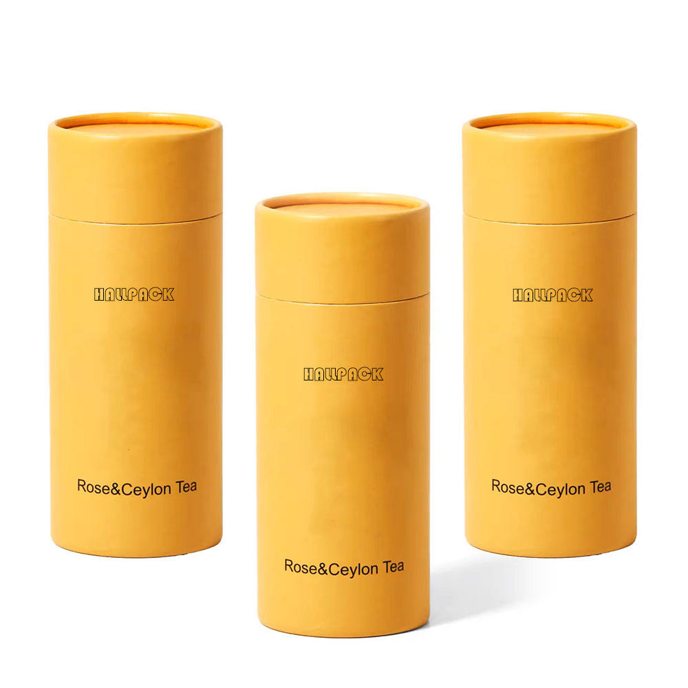 Tube fait sur commande de papier d'avoine de grain de café de récipient de poudre de carton de cylindre pour l'emballage de papier de catégorie comestible